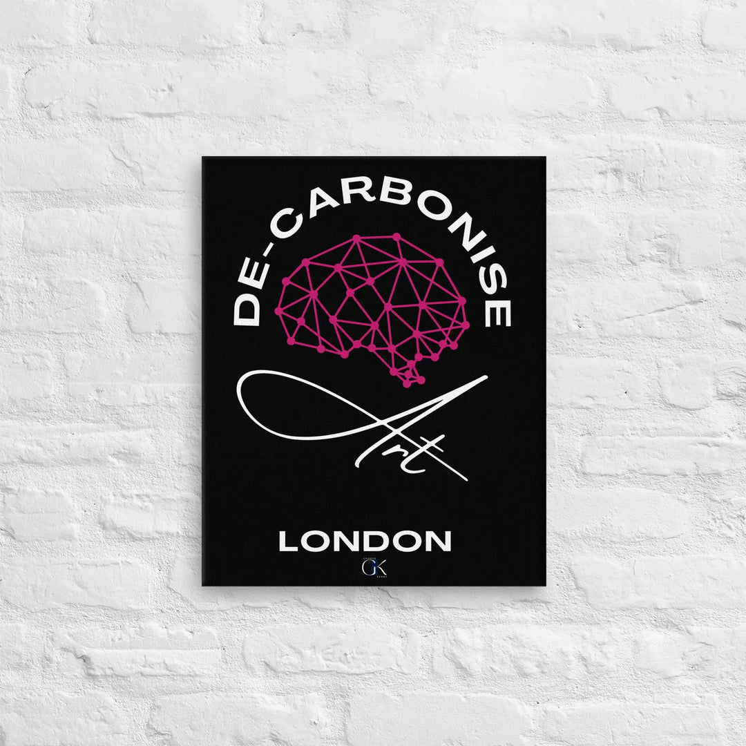 De-Carbonise Mind | Thin canvas | Climate Action Eco-Art GeorgeKenny Design