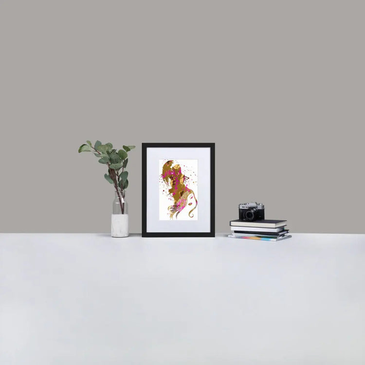 Inner Animal Essence - Gorilla - Framed Print with Mat - BP6 - GeorgeKenny Design